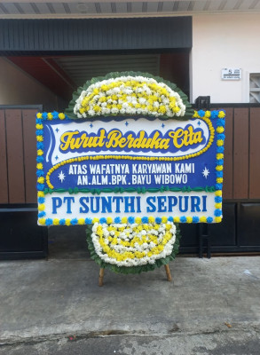 Papan Bunga Duka di Giriharjo